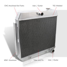 Load image into Gallery viewer, Chevrolet Bel Air 1955-1957 / Nomad 1955-1957 / 150-Series 1955-1957 / 210-Series 1955-1957 / Del Ray 1957 Small Block SBC 150 210 V8 Manual Transmission Aluminum Radiator