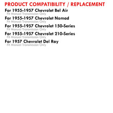 Load image into Gallery viewer, Chevrolet Bel Air 1955-1957 / Nomad 1955-1957 / 150-Series 1955-1957 / 210-Series 1955-1957 / Del Ray 1957 Small Block SBC 150 210 V8 Manual Transmission Aluminum Radiator