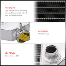 Load image into Gallery viewer, Chevrolet Nova 5.0L 5.7L 1973-1974 / Buick Apollo 5.7L 1973-1974 / Oldsmobile Omega 4.1L 5.7L 1973-1974 / Pontiac Ventura 5.7L 1973-1974 Oldsmobile 98 5.7L 1973 Manual Transmission Aluminum Radiator
