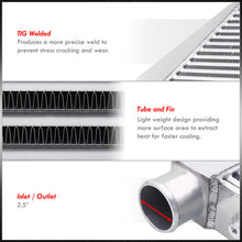 Load image into Gallery viewer, Universal Top Mount Aluminum Intercooler (Tube & Fin | Overall: 29.0" x 11.0" x 2.5" | Core: 24.0" x 11.0" x 2.5" | Inlet/Outlet: 2.5")