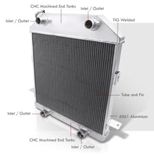Load image into Gallery viewer, Ford 1939-1941 / Mercury 1940-1941 Flat Head Small Block V8 Manual Transmission Aluminum Radiator