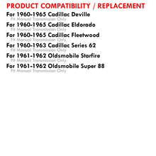 Load image into Gallery viewer, Cadillac Deville 1960-1965 / Eldorado 1960-1965 / Fleetwood 1960-1965 / Series 62 1960-1963 / Oldsmobile Starfire 1961-1962 / Super 88 1961-1962 Manual Transmission Aluminum Radiator