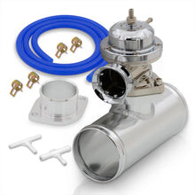 Load image into Gallery viewer, Universal Type S/RS Chrome Blow Off Valve BOV + 2.5" Aluminum Adapter Flange Kit
