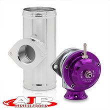 Load image into Gallery viewer, Universal Type S/RS Purple Blow Off Valve BOV + 2.5" Aluminum Adapter Flange Kit
