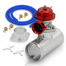 Load image into Gallery viewer, Universal Type S/RS Red Blow Off Valve BOV + 2.5" Aluminum Adapter Flange Kit