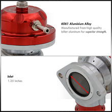 Load image into Gallery viewer, Universal Type S/RS Red Blow Off Valve BOV + 2.5" Aluminum Adapter Flange Kit