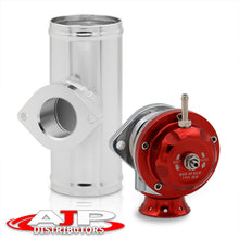 Load image into Gallery viewer, Universal Type S/RS Red Blow Off Valve BOV + 2.5" Aluminum Adapter Flange Kit