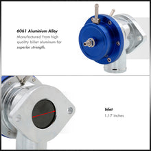 Load image into Gallery viewer, Type-S Blue Blow Off Valve BOV Adjustable PSI + 2.5" Aluminum Adapter Pipe