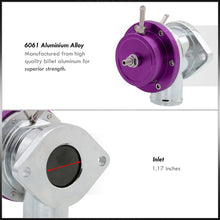 Load image into Gallery viewer, Type-S Purple Blow Off Valve BOV Adjustable PSI + 2.5" Aluminum Adapter Pipe
