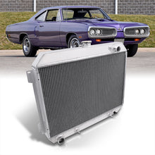 Load image into Gallery viewer, Dodge Coronet V8 1968-1973 / Challenger V8 1970-1974 / Charger V8 1968-1973 Manual Transmission Aluminum Radiator