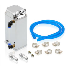 Load image into Gallery viewer, Universal 600ML Rectangular Oil Catch Can Tank 7"x3"x2.5" Chrome