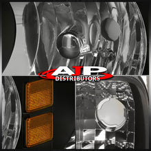 Load image into Gallery viewer, Dodge Ram 1500 2500 3500 1994-2001 1 Piece Headlights Black Housing Clear Len Amber Reflector ( Except sports package models )