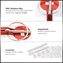 Load image into Gallery viewer, Universal Hood Lock Pins Red (Sparco Style)