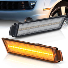 Load image into Gallery viewer, Chevrolet Camaro 2010-2015 Amber LED Front Side Marker Lights Clear Len