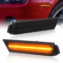 Load image into Gallery viewer, Chevrolet Camaro 2010-2015 Amber LED Front Side Marker Lights Smoke Len