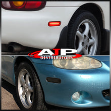 Load image into Gallery viewer, Mazda Miata MX-5 1990-2005 4 Piece Front Amber & Rear Red LED Side Marker Lights Smoke Len