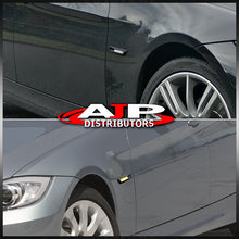 Load image into Gallery viewer, BMW 3 Series E60 E61 E82 E88 E90 E91 E92 E93 (Non-M3 Models) 2004-2010 Front Amber Sequential LED Side Marker Lights Clear Len + 3D Black Chrome Finishes (F10 Style)
