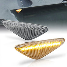Load image into Gallery viewer, BMW X3 X5 X6 E70 E71 E72 F25 2007-2014 Front Amber Sequential LED Side Marker Lights Clear Len
