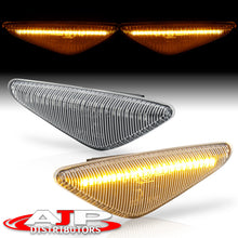 Load image into Gallery viewer, BMW X3 X5 X6 E70 E71 E72 F25 2007-2014 Front Amber Sequential LED Side Marker Lights Clear Len