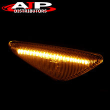 Load image into Gallery viewer, BMW X3 X5 X6 E70 E71 E72 F25 2007-2014 Front Amber Sequential LED Side Marker Lights Clear Len