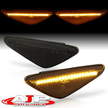 Load image into Gallery viewer, BMW X3 X5 X6 E70 E71 E72 F25 2007-2014 Front Amber Sequential LED Side Marker Lights Smoke Len