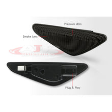 Load image into Gallery viewer, BMW X3 X5 X6 E70 E71 E72 F25 2007-2014 Front Amber Sequential LED Side Marker Lights Smoke Len