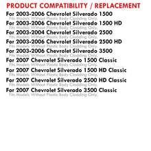 Load image into Gallery viewer, Chevrolet Silverado 2003-2006 LED DRL Bar Factory Style Headlights + Bumpers Chrome Housing Clear Len Clear Reflector