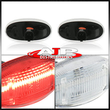 Load image into Gallery viewer, Ford F250 F350 F450 F550 Super Duty Dually 2011-2022 4 Piece Front Amber & Rear Red LED Fender Side Marker Lights Clear Len