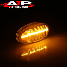 Load image into Gallery viewer, Ford F250 F350 F450 F550 Super Duty Dually 2011-2022 4 Piece Front Amber & Rear Red LED Fender Side Marker Lights Clear Len