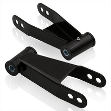 Load image into Gallery viewer, For 1999-2007 Chevy Silverado/Sierra Adjustable 1"-2" Rear Leveling Lowering Shackles Drop Kit Black