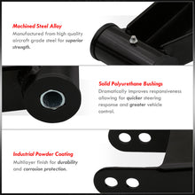Load image into Gallery viewer, For 1999-2007 Chevy Silverado/Sierra Adjustable 1"-2" Rear Leveling Lowering Shackles Drop Kit Black