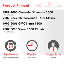 Load image into Gallery viewer, For 1999-2007 Chevy Silverado/Sierra Adjustable 1"-2" Rear Leveling Lowering Shackles Drop Kit Black