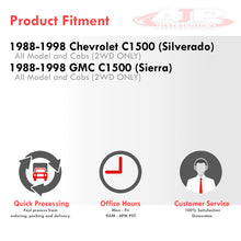 Load image into Gallery viewer, For 1988-1998 Chevy C1500 / Gmc Sierra 1500 Adjustable 2" Rear Leveling Lowering Shackles Drop Kit Black