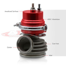 Load image into Gallery viewer, Universal 50mm V-Band External Wastegate Red