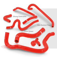 Load image into Gallery viewer, Honda Accord SIR 4 Cylinder 1997-2000 Silicone Radiator & Heater Hoses Set Red (Non-US Model)