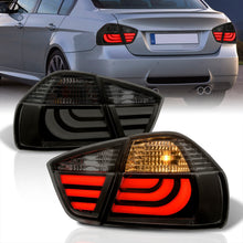 Load image into Gallery viewer, BMW 3 Series E90 4 Door 2005-2009 LED Bar Tail Lights Chrome Housing Smoke Len White Tube
