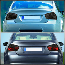 Load image into Gallery viewer, BMW 3 Series E90 4 Door 2005-2009 LED Bar Tail Lights Chrome Housing Smoke Len White Tube
