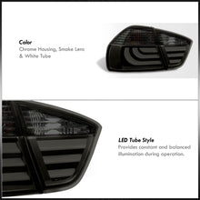 Load image into Gallery viewer, BMW 3 Series E90 4 Door 2005-2009 LED Bar Tail Lights Chrome Housing Smoke Len White Tube
