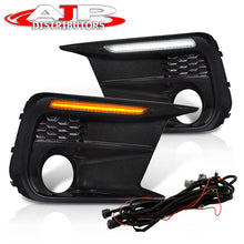 Load image into Gallery viewer, Subaru WRX Limited 2018-2021 Front 2-in-1 Function Sequential LED DRL Bar (Running/Signal) Fog Light Bezels Glossy Black (S4 Style)