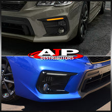 Load image into Gallery viewer, Subaru WRX Limited 2018-2021 Front 2-in-1 Function Sequential LED DRL Bar (Running/Signal) Fog Light Bezels Glossy Black (S4 Style)