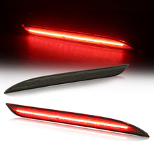Load image into Gallery viewer, Ford Mustang 2015-2017 Rear Red LED Reflector Lights Smoke Len