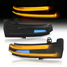 Load image into Gallery viewer, Mercedes Benz A-Class B-Class C-Class CL-Class CLS-Class E-Class GL-Class GLK-Class ML-Class S-Class 2009+ Front Amber Sequential LED Side Mirror Signal Marker Lights Smoke Lens