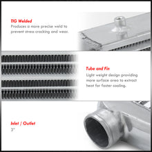 Load image into Gallery viewer, Universal Aluminum Intercooler (Tube & Fin | Overall: 25.0" x 11.75" x 3.0" | Core: 18.0" x 11.75" x 3.0" | Inlet/Outlet: 3.0")