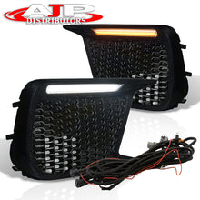 Load image into Gallery viewer, Subaru WRX STI 2018-2021 Front 2-in-1 Function Sequential LED DRL Bar (Running/Signal) Fog Light Bezels Black (S4 Style)