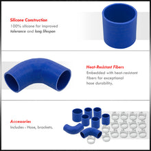 Load image into Gallery viewer, Honda Civic Si EP3 K20 2002-2005 Bolt-On Aluminum Polished Piping Kit + Blue Couplers