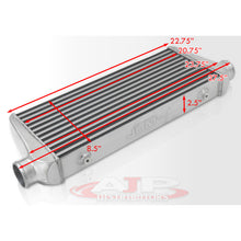 Load image into Gallery viewer, Universal Aluminum Intercooler (Tube & Fin | Overall: 27.5" x 8.5" x 2.5" | Core: 20.75" x 8.5" x 2.5" | Inlet/Outlet: 2.5")