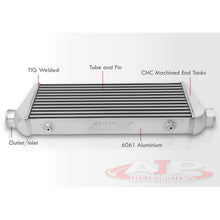 Load image into Gallery viewer, Universal Aluminum Intercooler (Tube & Fin | Overall: 27.5" x 8.5" x 2.5" | Core: 20.75" x 8.5" x 2.5" | Inlet/Outlet: 2.5")