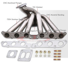Load image into Gallery viewer, Lexus IS300 2001-2005 / GS300 1993-2005 / SC300 1992-2000 / Toyota Supra 1993-1998 2JZGE T4 Stainless Steel Turbo Manifold