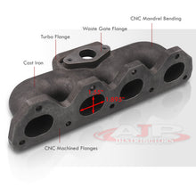 Load image into Gallery viewer, Honda Prelude 1992-2001 H22 T3/T4 Cast Iron Turbo Manifold