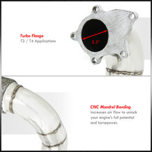 Load image into Gallery viewer, Acura Integra 1990-2001 / Honda Civic 1988-2000 / CRX 1988-1991 / Del Sol 1993-1997 3" T3/T4 Turbo Downpipe (Driverside Exit)